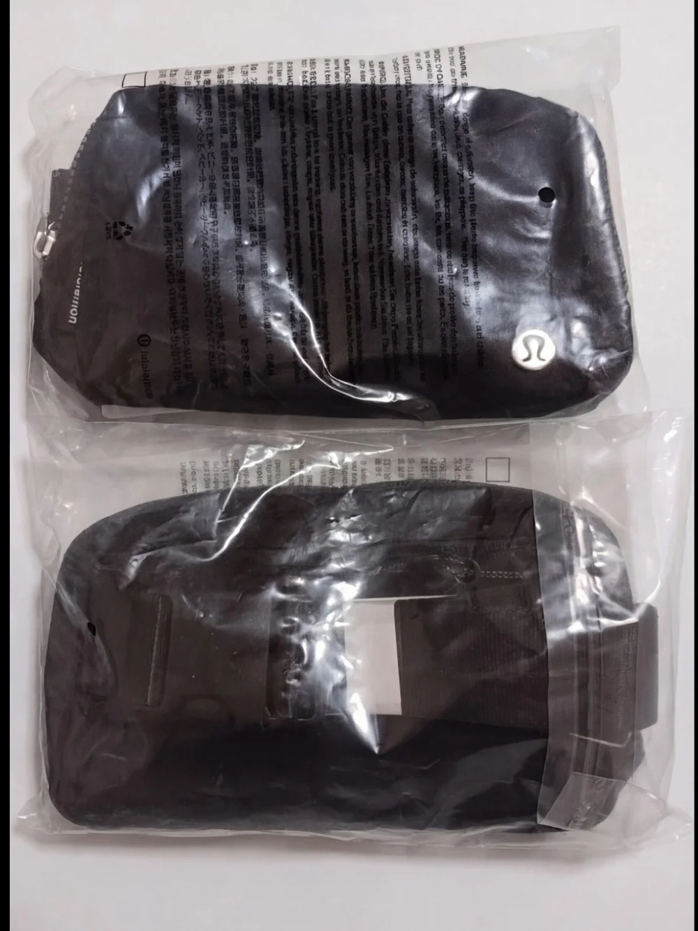Lululemon Black Small Zip Pouch with Logo 1 Bag Size 1L